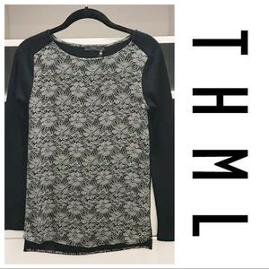 THML Lace Print Top